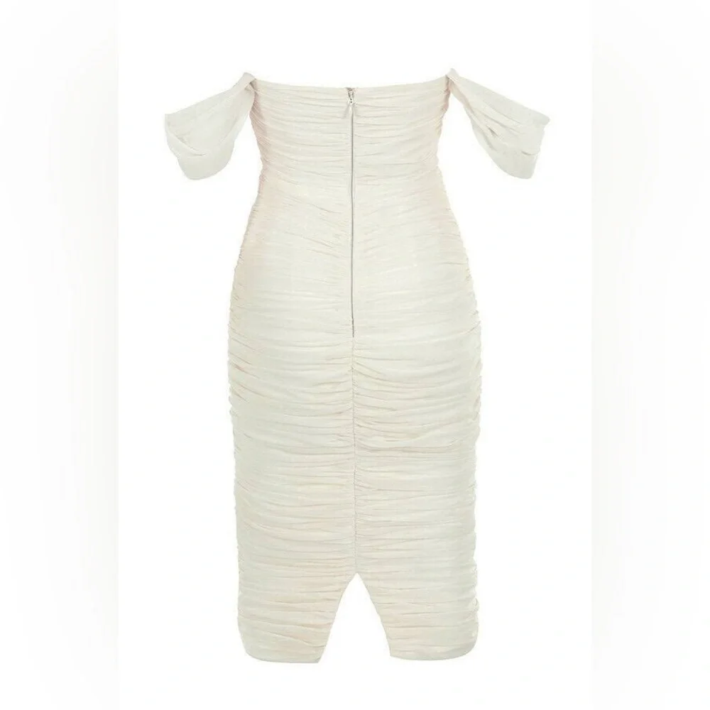 House of CB London Ivory Carlotta Dress - Picture 7 of 11